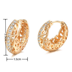 Girl's Hollow Wave Earrings Birthday Gift