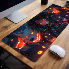 Anime Girl Wolf Dog Halloween XXL Mouse Pad Non Slip Office Game Table Mat