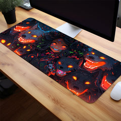 Anime Girl Wolf Dog Halloween XXL Mouse Pad Non Slip Office Game Table Mat
