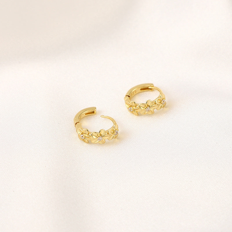 Sunflower Zircon Earrings for Girls - Party Jewelry Accessory