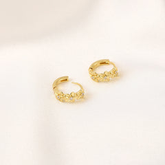 Sunflower Zircon Earrings for Girls - Party Jewelry Accessory