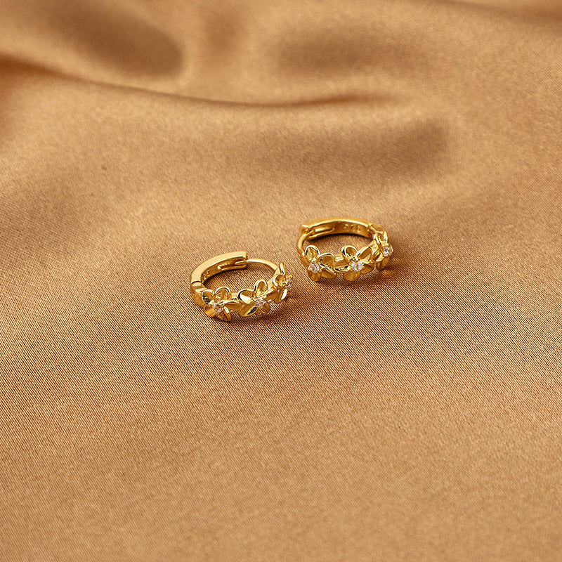 Sunflower Zircon Earrings for Girls - Party Jewelry Accessory