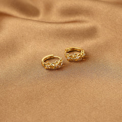 Sunflower Zircon Earrings for Girls - Party Jewelry Accessory