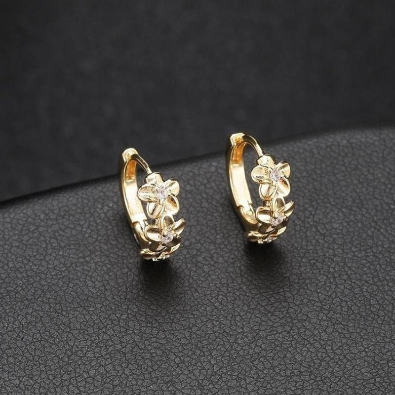 Sunflower Zircon Earrings for Girls - Party Jewelry Accessory