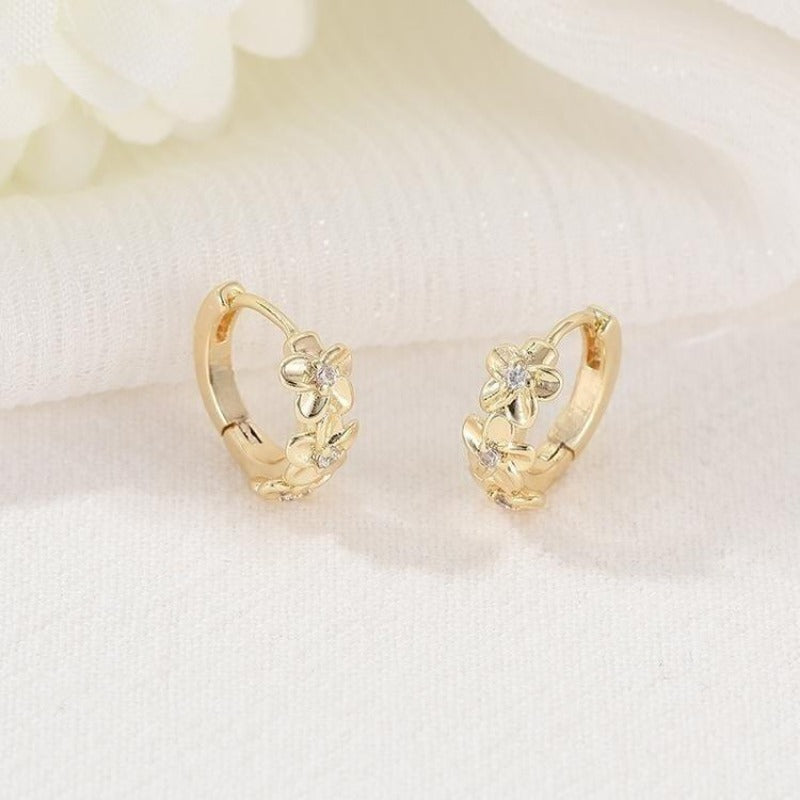 Sunflower Zircon Earrings for Girls - Party Jewelry Accessory