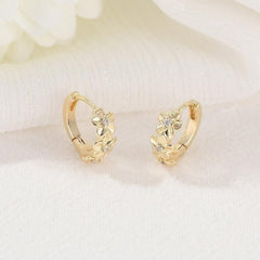 Sunflower Zircon Earrings for Girls - Party Jewelry Accessory