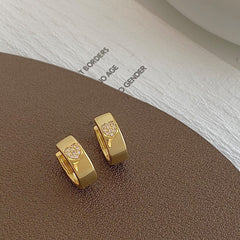 Heart Studded CZ Earrings - Perfect Gift for Any Occasion