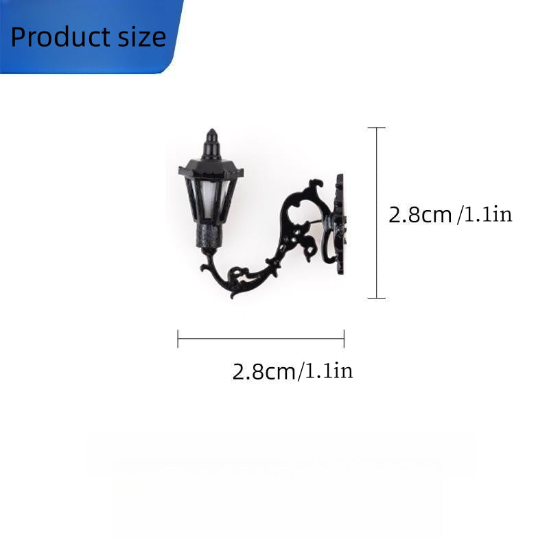 DIY Dollhouse Wall Light LED Street Lights Outdoor Building Sand Table Model
