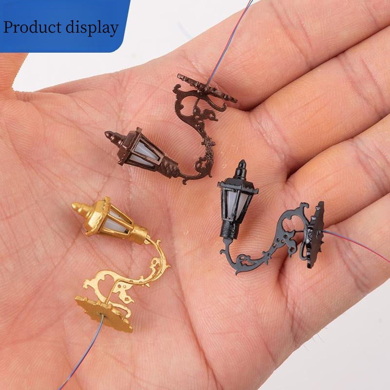 DIY Dollhouse Wall Light LED Street Lights Outdoor Building Sand Table Model