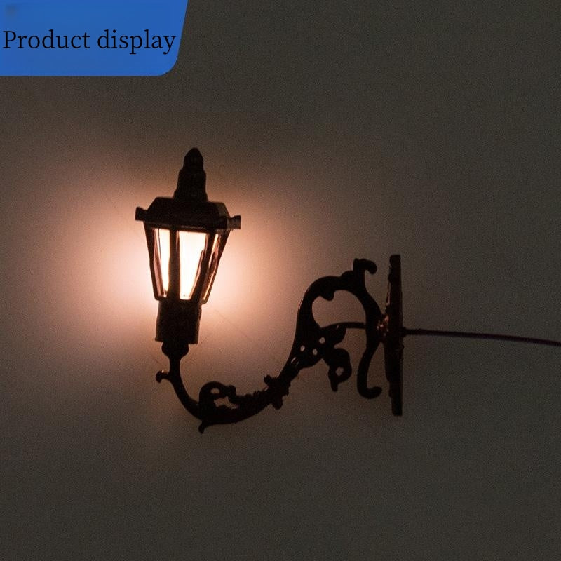 DIY Dollhouse Wall Light LED Street Lights Outdoor Building Sand Table Model