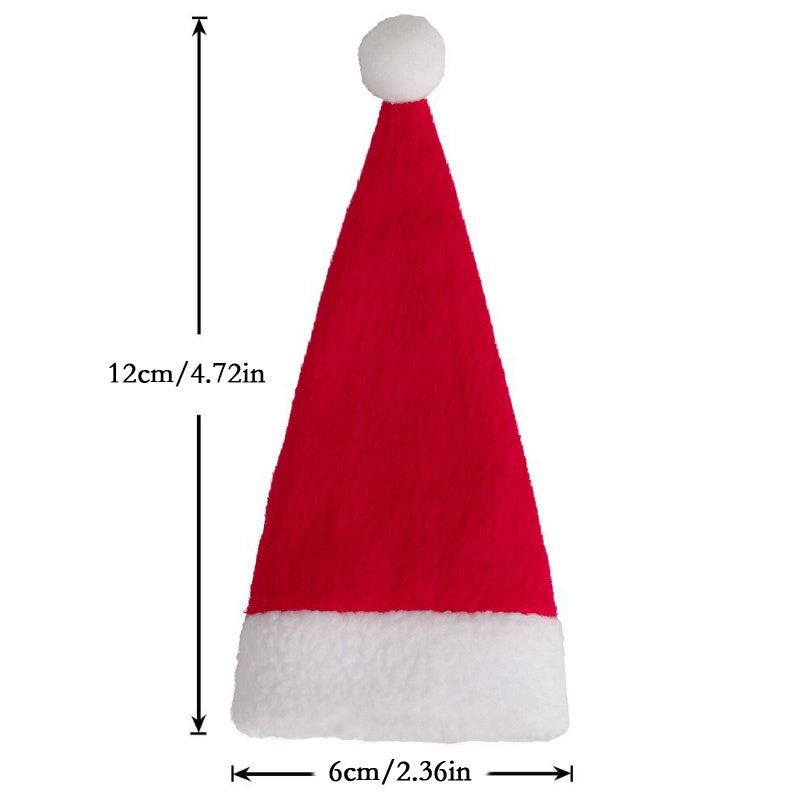 Mini Christmas Hat and Fork Cover Set