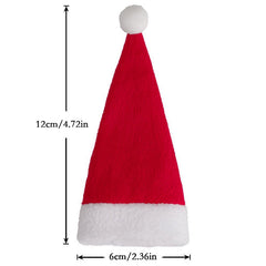 Mini Christmas Hat and Fork Cover Set