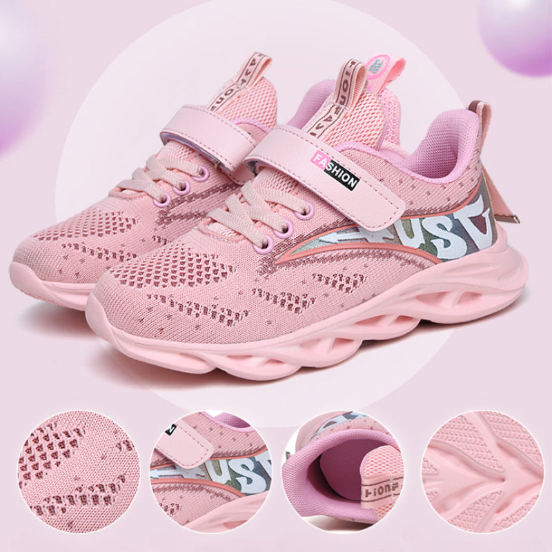 Breathable Woven Sneakers For Girls Teens Lightweight Anti Slip Low Top Sneakers