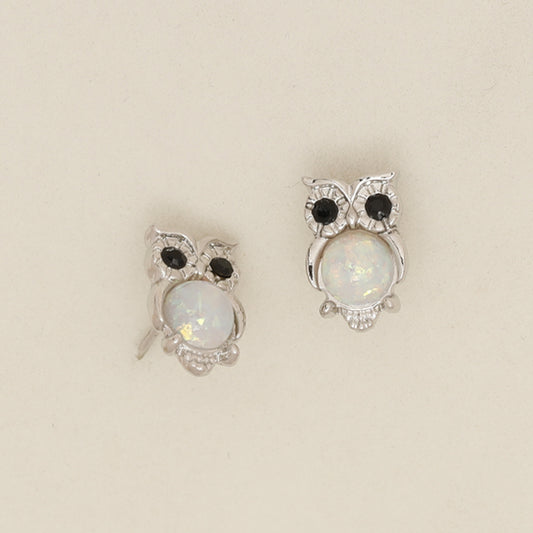 Mini Owl Stud Earrings - Birthday Christmas Gift