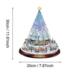 Crystal Tree Sticker Christmas Decoration for Window Room Decor