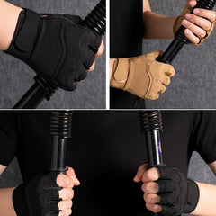 Men's Tactical Half Finger Gloves for Fitness Cycling Training