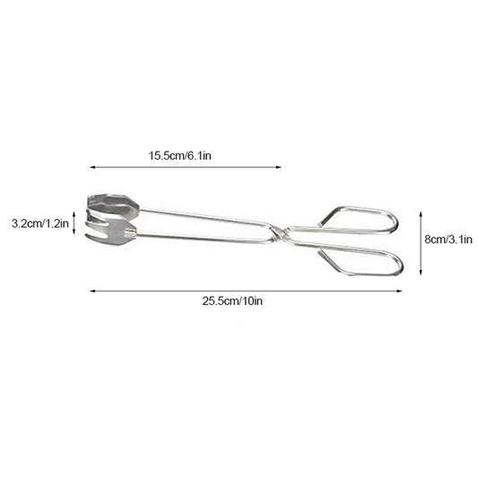 Stainless Steel Kitchen Tongs Scissors Salad Tong Kitchen Supplies