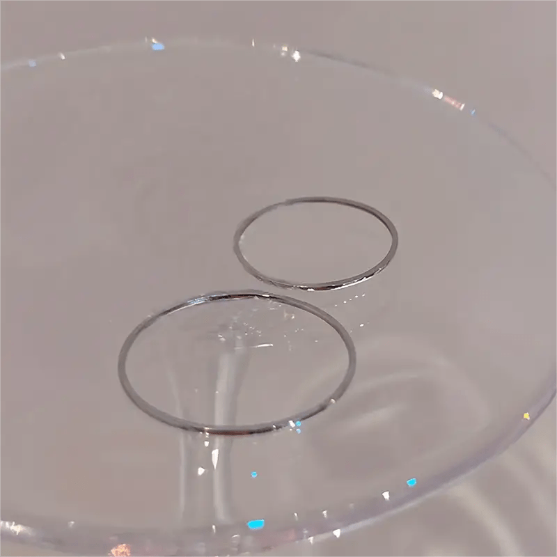 Minimalist Titanium Steel Ring for Girls