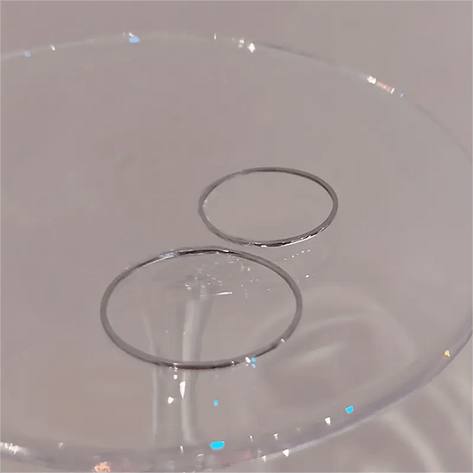 Minimalist Titanium Steel Ring for Girls