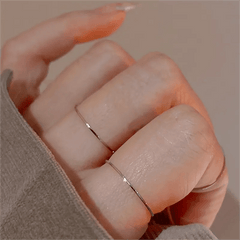 Minimalist Titanium Steel Ring for Girls