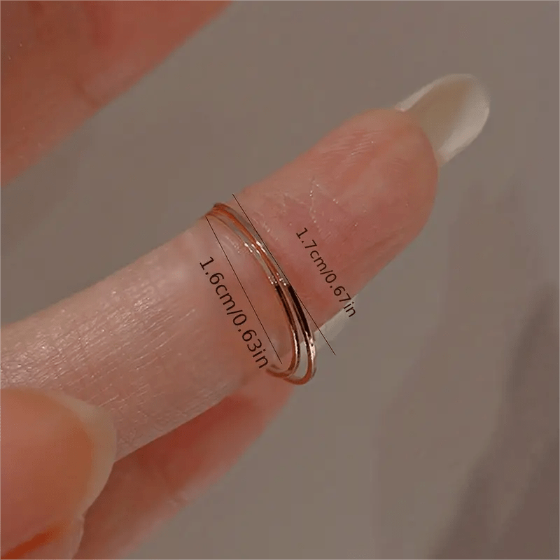 Minimalist Titanium Steel Ring for Girls