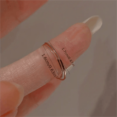 Minimalist Titanium Steel Ring for Girls