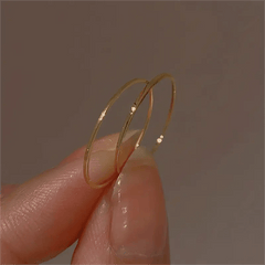 Minimalist Titanium Steel Ring for Girls