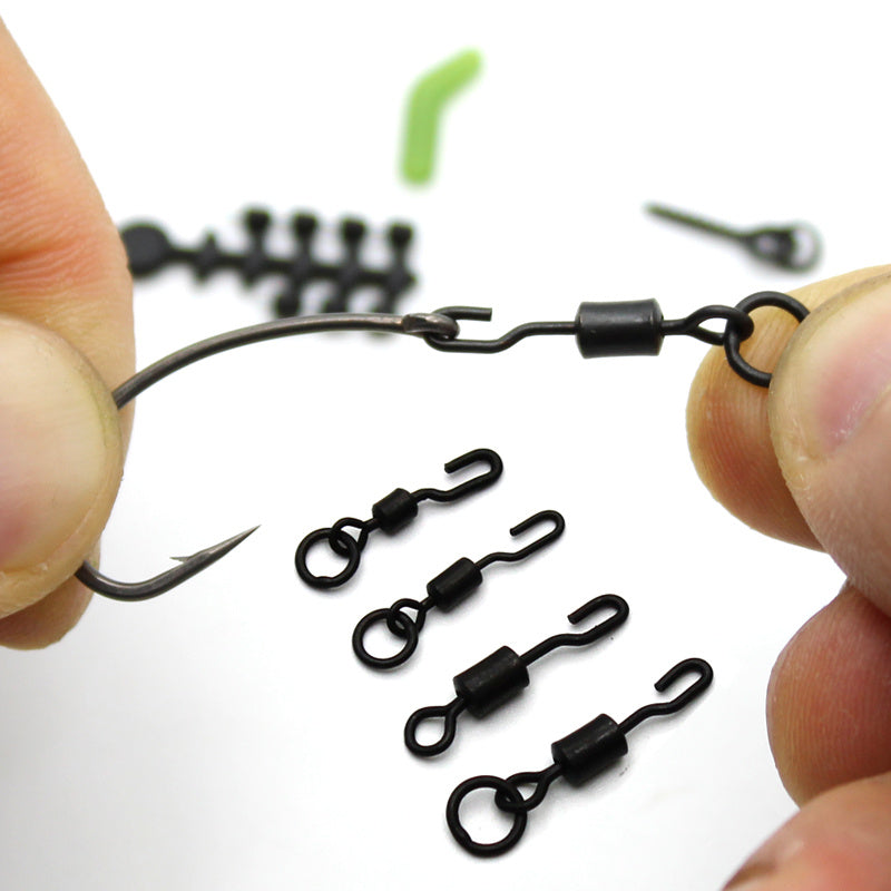 8 Shaped Spinner Swivel Ring Fishing Line Hook Connector 15-30pcs