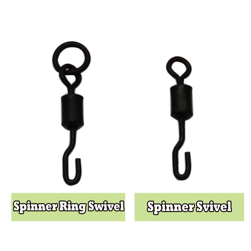 8 Shaped Spinner Swivel Ring Fishing Line Hook Connector 15-30pcs