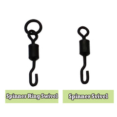 8 Shaped Spinner Swivel Ring Fishing Line Hook Connector 15-30pcs