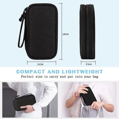 Travel-Friendly Cable Organizer Case Waterproof Storage