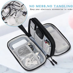 Travel-Friendly Cable Organizer Case Waterproof Storage
