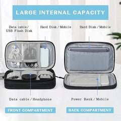 Travel-Friendly Cable Organizer Case Waterproof Storage