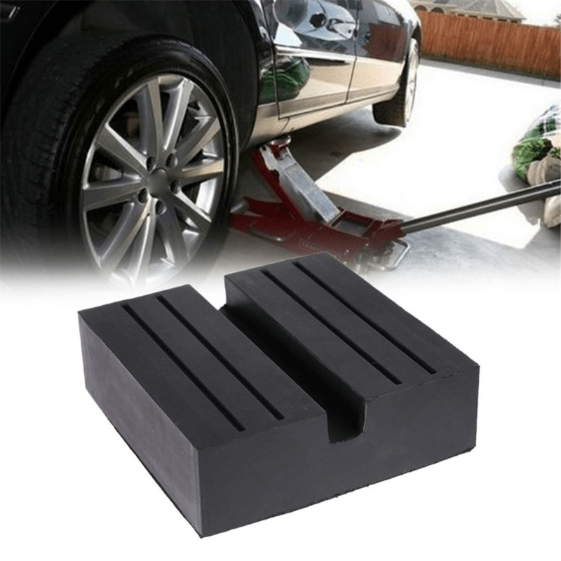 Car Jack Rubber Pads Lift Jack Stand Pad Floor Slotted Car Jack Rubber Pad