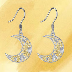 Sunflower And Moon Earrings For Kids - Birthday & Christmas Gift