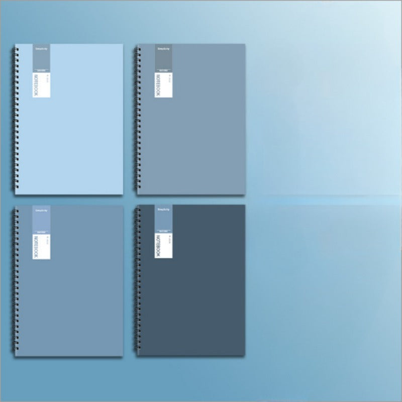 A4 Loose Leaf Notebook Softcover Spiral Bound Thickening Study Record