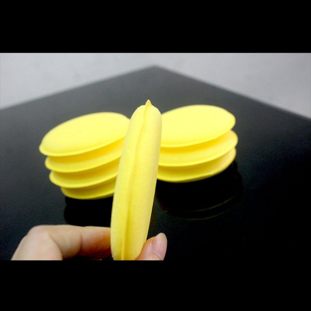 2pcs Circular Edge Car Waxing Sponge for Nano Waxing