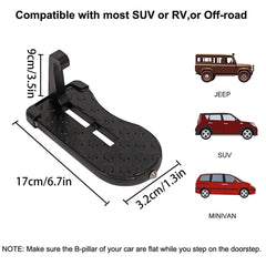 Car Roof Rack Steps Car Door Step Foldable Door Hook Step Pedal