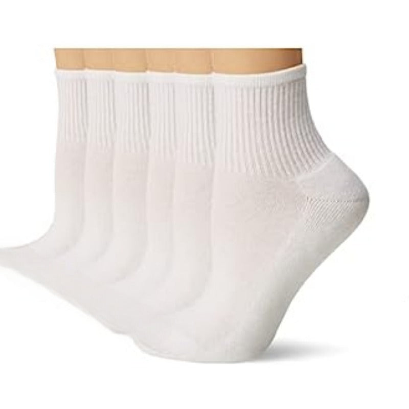 3Pairs Casual Breathable Mid calf Socks with Cushioning