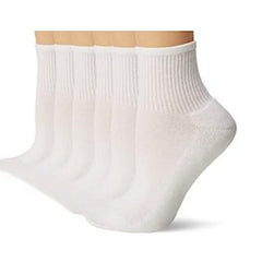 3Pairs Casual Breathable Mid calf Socks with Cushioning