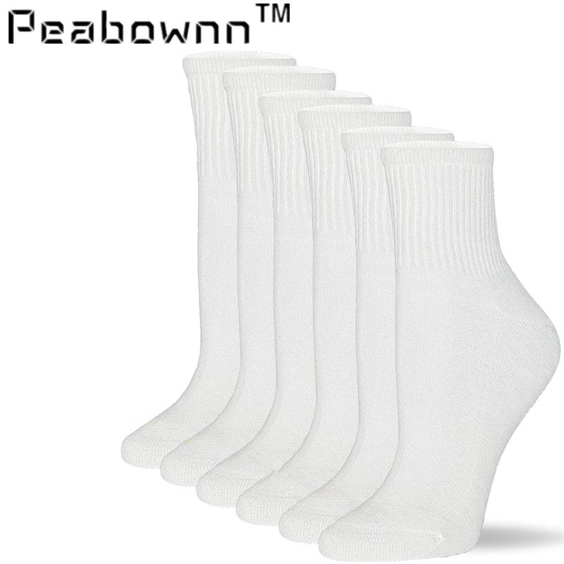 3Pairs Casual Breathable Mid calf Socks with Cushioning