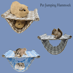 Double Layer Hamster Hammock Nest Bed, Summer Bed for Guinea Pig