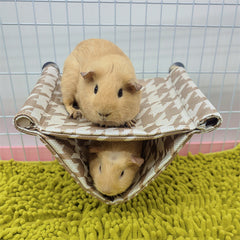Double Layer Hamster Hammock Nest Bed, Summer Bed for Guinea Pig