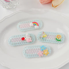 Children Cartoon Bear Rabbits Duck Broken Hair Patch Soft Headwear
