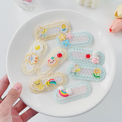 Children Cartoon Bear Rabbits Duck Broken Hair Patch Soft Headwear