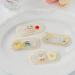 Children Cartoon Bear Rabbits Duck Broken Hair Patch Soft Headwear