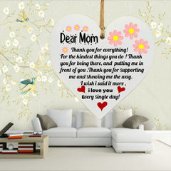 Wooden Hanging Sign Birthday Gift For Mom Love Sign Decorative Door Sign