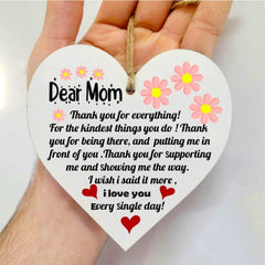 Wooden Hanging Sign Birthday Gift For Mom Love Sign Decorative Door Sign