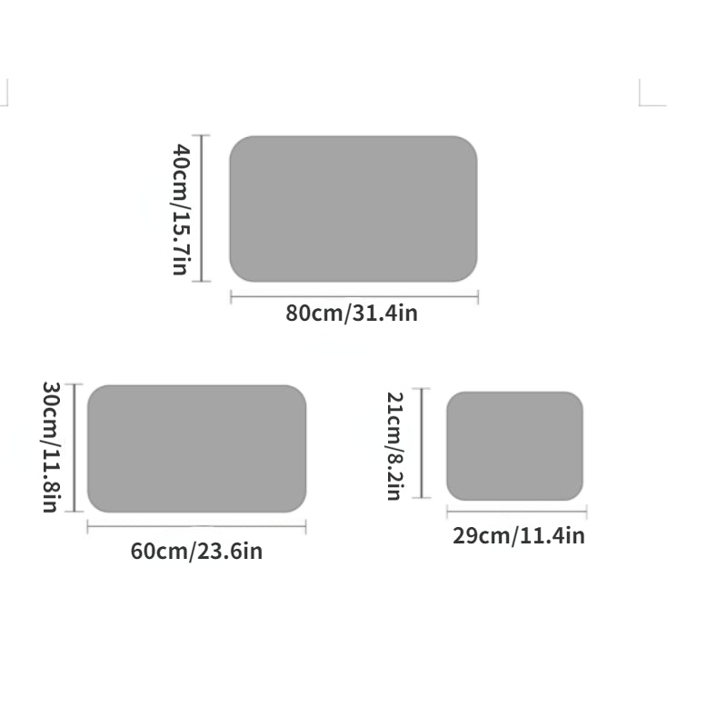 Thick PU Leather Mouse Pad Double Sided Desk Writing Pad