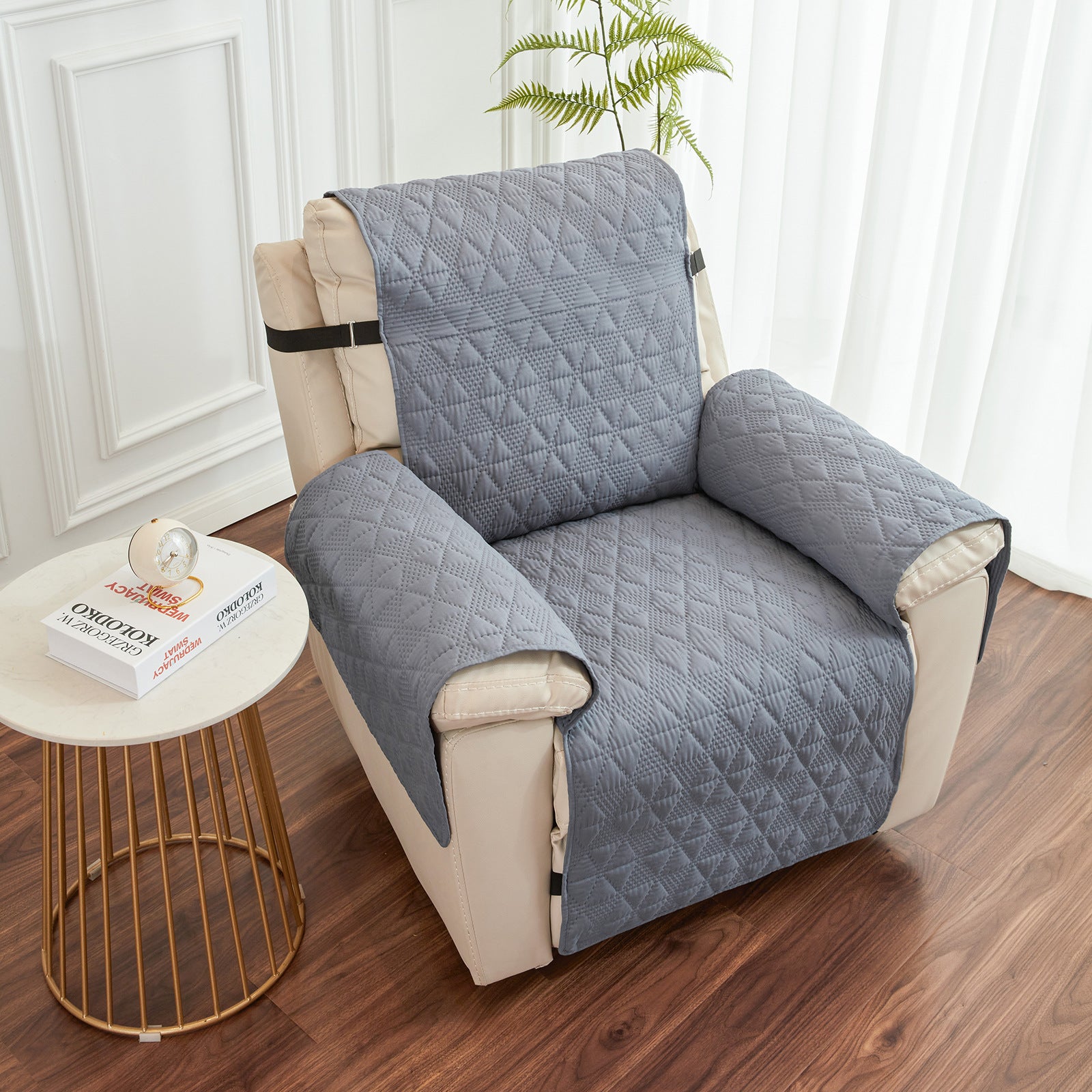 Waterproof Recliner Chair Cover Gray